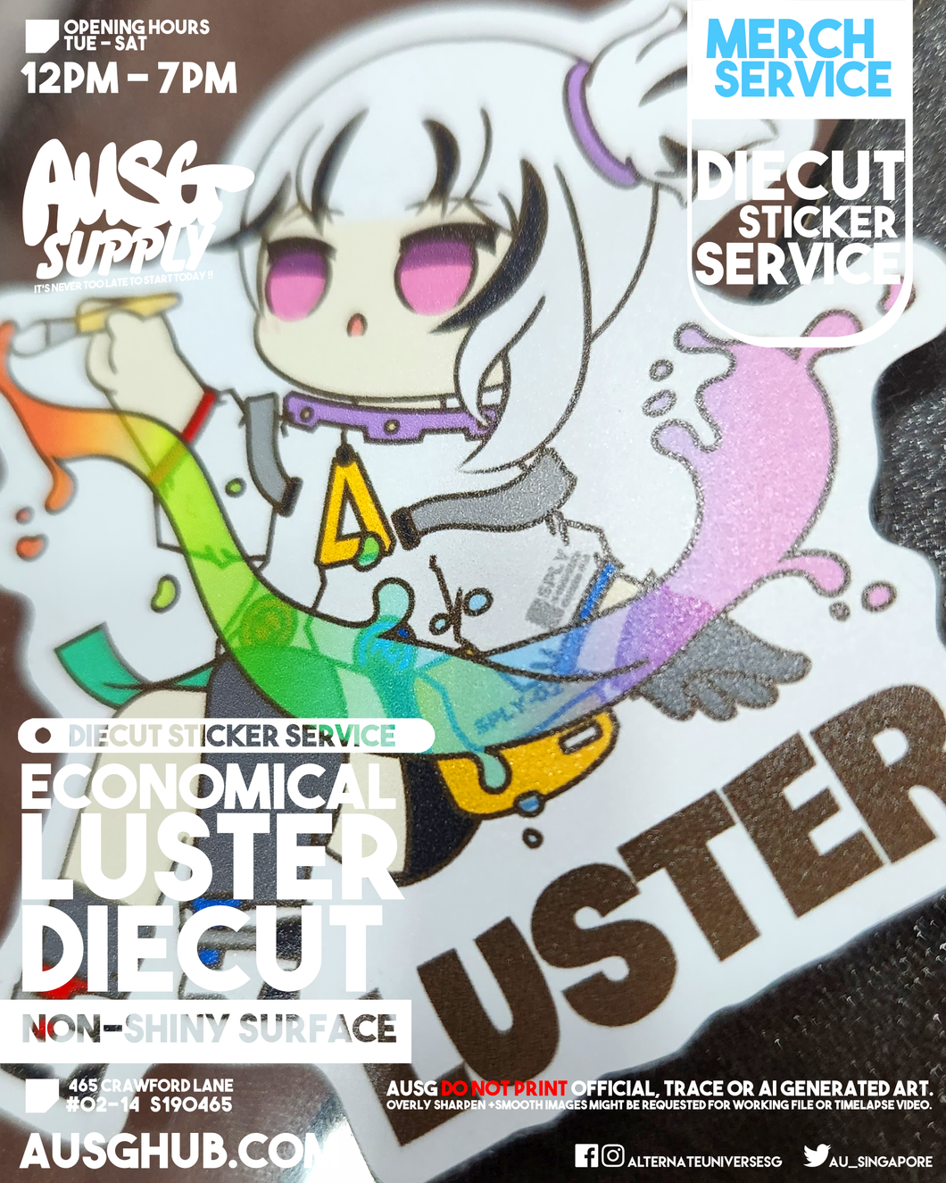 Economical Die Cut Stickers - LUSTER