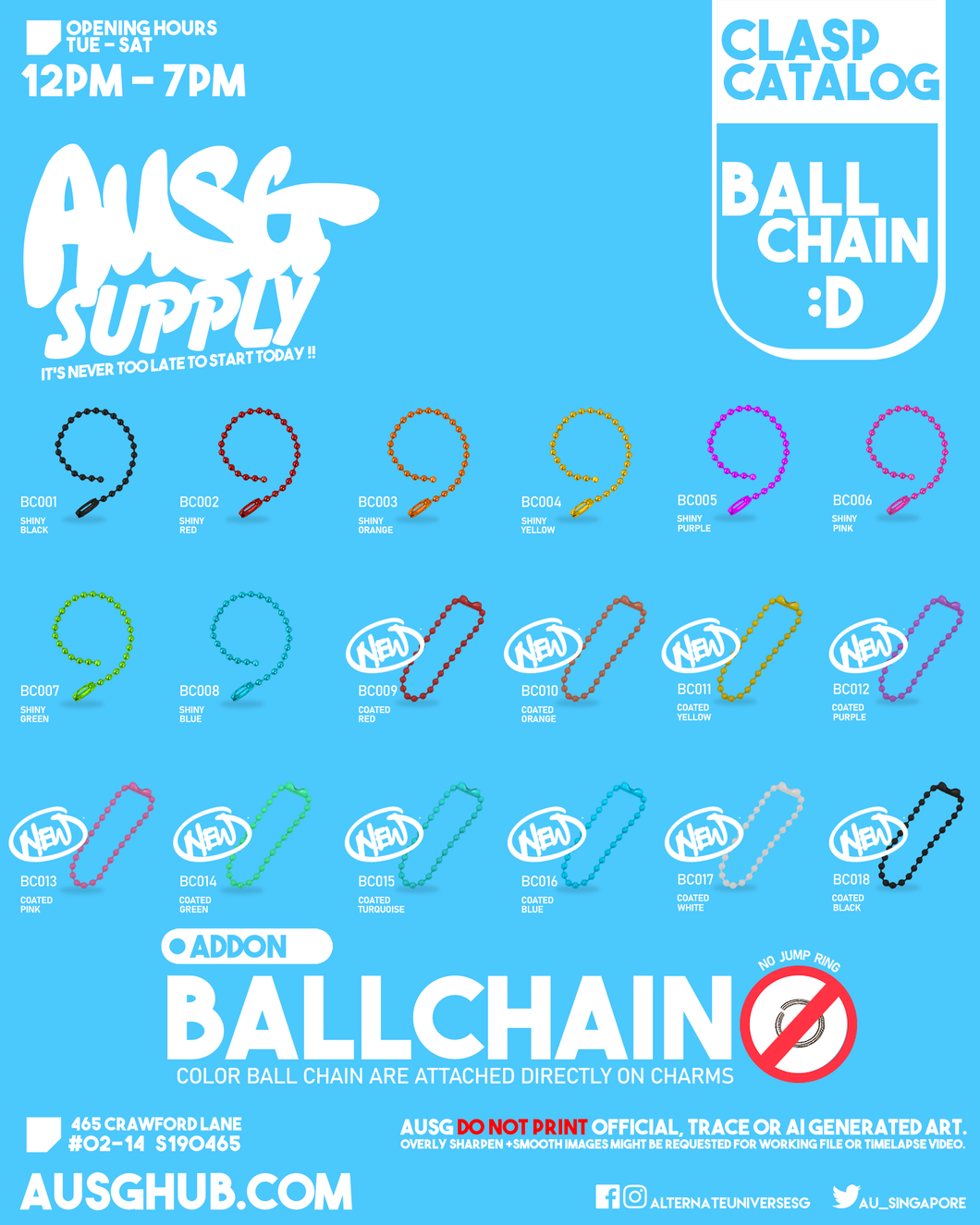 Ball Chain Clasp Series