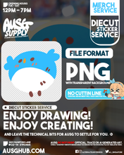 Load image into Gallery viewer, Die Cut Stickers - Clear/Transparent + White Ink (FROSTED)
