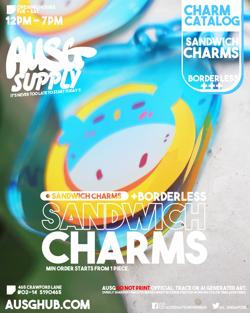 Sandwich Charms - Borderless